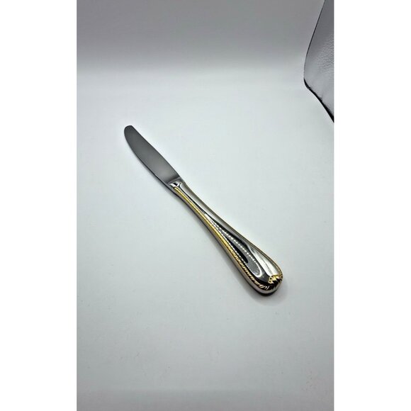 Gorham Golden Ribbon Modern Hollow Stainless Knife Glossy 9*1/8" NOS Discontinue - Picture 4 of 12